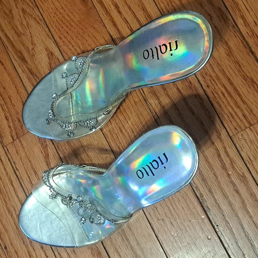 Silver slippers